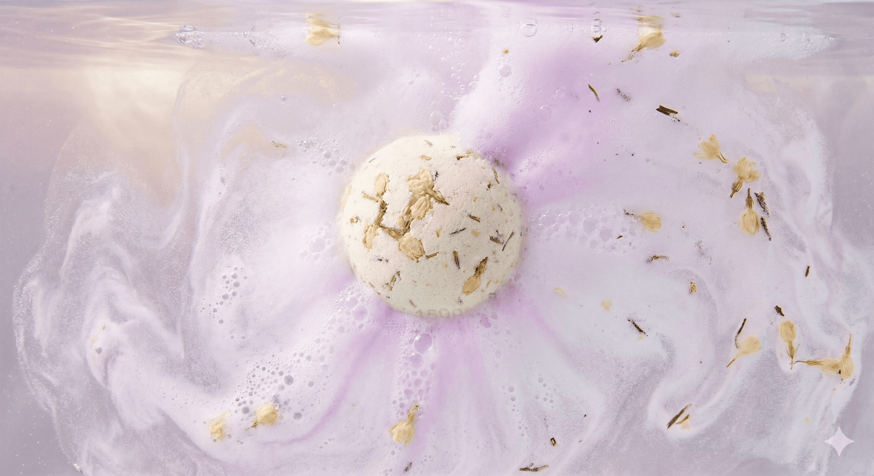 白茶茉莉浴球 dissolved